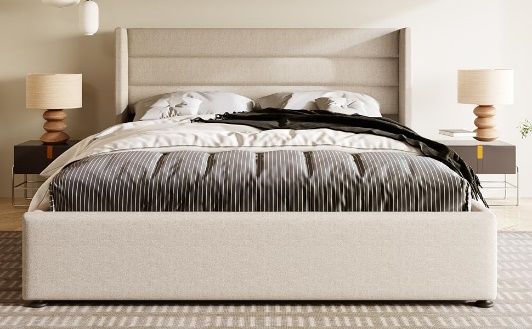 Cama doble Acolchada Hidráulica